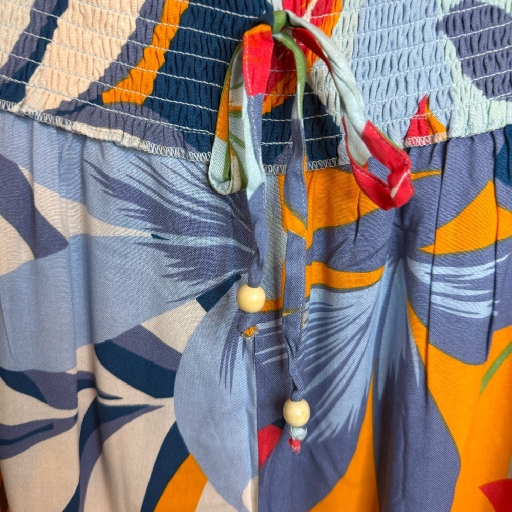 Japna Goa Beachwear | Multicolor Wide Leg Pants | Sz L - Picture 4 of 9